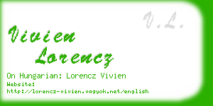 vivien lorencz business card